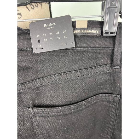 NWT Citizens of Humanity Rocket Highrise Skinny Black Jeans - Picture 7 of 10